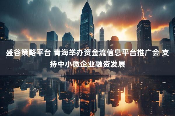 盛谷策略平台 青海举办资金流信息平台推广会 支持中小微企业融资发展