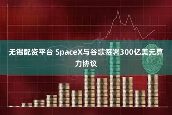 无锡配资平台 SpaceX与谷歌签署300亿美元算力协议